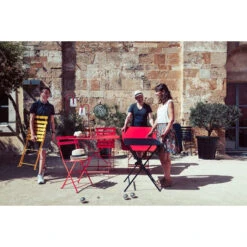 Chaise De Jardin Pliante FERMOB Bistro Métal - Piment -Jardin Meubles Soldes Boutique 010143 chaise de jardin pliante fermob bistro metal piment ambiance