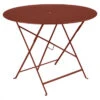 Table De Jardin 4 Personnes FERMOB Bistro Ø 96 Cm - Ocre Rouge -Jardin Meubles Soldes Boutique 023520 table jardin fermob bistro 96 cm ocre rouge
