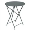 Table De Jardin 2 Personnes FERMOB Bistro Ø 60 Cm - Gris Orage -Jardin Meubles Soldes Boutique 024526 table jardin fermob bistro 60 gris orage