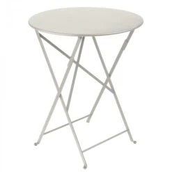Table De Jardin 2 Personnes FERMOB Bistro Ø 60 Cm - Gris Argile