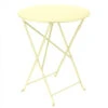 Table De Jardin 2 Personnes FERMOB Bistro Ø 60 Cm - Citron Givré