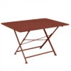 Table De Jardin 6 Personnes FERMOB Cargo 128 X 90 Cm - Ocre Rouge -Jardin Meubles Soldes Boutique 024820 table jardin fermob cargo 128 90 cm ocre rouge
