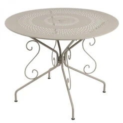 Table De Jardin 4 Personnes FERMOB Montmartre Ø 96 Cm - Muscade