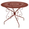 Table De Jardin 4 Personnes FERMOB Montmartre Ø 96 Cm - Ocre Rouge -Jardin Meubles Soldes Boutique 063020 table jardin fermob montmartre 96 cm ocre rouge