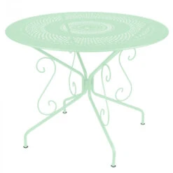 Table De Jardin 4 Personnes FERMOB Montmartre Ø 96 Cm - Vert Opaline