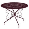 Table De Jardin 4 Personnes FERMOB Montmartre Ø 96 Cm - Cerise Noire -Jardin Meubles Soldes Boutique 0630b9 table jardin fermob montmartre 96cm cerise noire