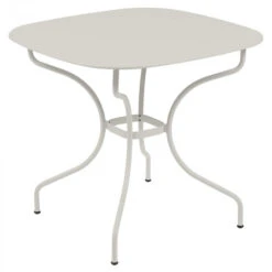 Table De Jardin 4 Personnes FERMOB Opéra + 82 X 82 Cm - Gris Argile