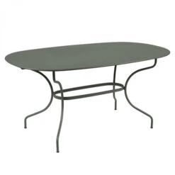 Table De Jardin Ovale 6 Personnes FERMOB Opéra + 160 X 90 Cm - Romarin