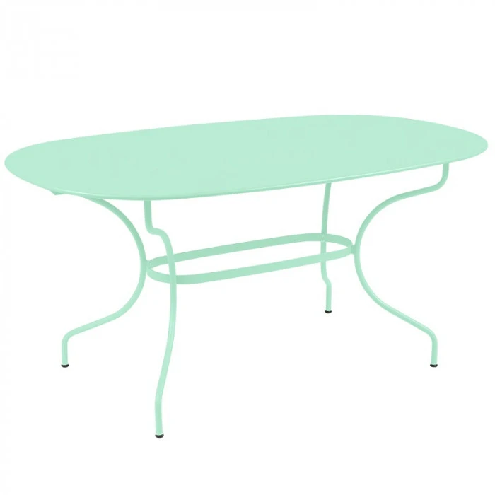 Table De Jardin Ovale 6 Personnes FERMOB Opéra + 160 X 90 Cm - Vert Opaline 3 Table De Jardin Ovale 6 Personnes FERMOB Opéra + 160 X 90 Cm - Vert Opaline