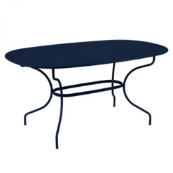 Table De Jardin Ovale 6 Personnes FERMOB Opéra + 160 X 90 Cm - Bleu Abysse