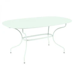 Table De Jardin Ovale 6 Personnes FERMOB Opéra + 160 X 90 Cm - Menthe Glaciale