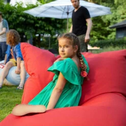 Pouf D'extérieur Fatboy Original Outdoor - Rouge -Jardin Meubles Soldes Boutique 102476 pouf exterieur fatboy original outdoor rouge ambiance 2