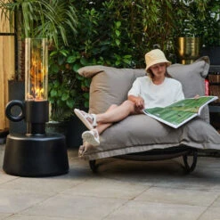 Rocking Chair Fatboy Rock'n'Roll - Noir -Jardin Meubles Soldes Boutique 103161 rocking chair fatboy rocknroll noir gris