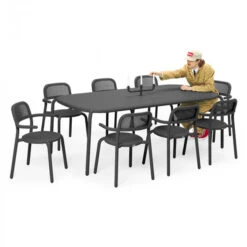 Table De Jardin 8 Personnes Fatboy Toní Tablo - Anthracite -Jardin Meubles Soldes Boutique 103820 table jardin fatboy toni tablo anthracite personne 2