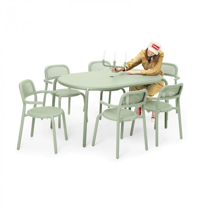Table De Jardin 6 Personnes Fatboy Toní Tavolo - Vert Brume 5 Table De Jardin 6 Personnes Fatboy Toní Tavolo - Vert Brume – Image 3