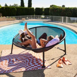 Grand Fauteuil Hamac Fatboy Netorious - Anthracite -Jardin Meubles Soldes Boutique 105376 grand fauteuil hamac fatboy netorious anthracite ambiance deux