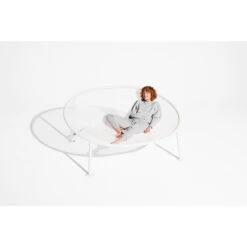 Grand Fauteuil Hamac Fatboy Netorious - Gris Clair -Jardin Meubles Soldes Boutique 105817 grand fauteuil hamac fatboy netorious gris clair ambiance 2