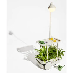 Chariot Desserte Fatboy Jolly Trolley - Gris Clair -Jardin Meubles Soldes Boutique 105834 chariot desserte fatboy jolly trolley gris clair ambiance 2