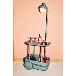 Chariot Desserte Fatboy Jolly Trolley - Dark Sage -Jardin Meubles Soldes Boutique 105835 chariot desserte fatboy jolly trolley dark sage ambiance 3