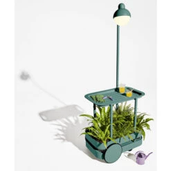 Chariot Desserte Fatboy Jolly Trolley - Dark Sage -Jardin Meubles Soldes Boutique 105835 chariot desserte fatboy jolly trolley dark sage ambiance 4