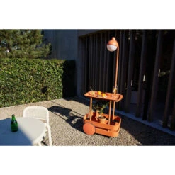 Chariot Desserte Fatboy Jolly Trolley - Tangerine -Jardin Meubles Soldes Boutique 105836 chariot desserte fatboy jolly trolley tangerine ambiance 2