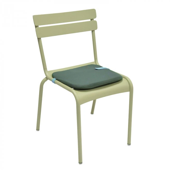 Galette Color Mix Pour Chaise FERMOB Monceau - Vert Safari 4 Galette Color Mix Pour Chaise FERMOB Monceau - Vert Safari – Image 2