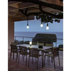 Sangle De Suspension Pour Lampe FERMOB Aplô - Carbone -Jardin Meubles Soldes Boutique 347047 sangle suspension lampe fermob aplo carbone ambiance 3