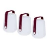 Lot De 3 Lampes Nomades FERMOB Balad H 12 Cm - Cerise Noire -Jardin Meubles Soldes Boutique 3602b9 lot 3 lampes nomades fermob balad 12cm cerise noire