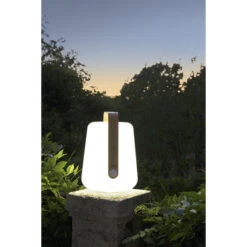 Lampe Nomade FERMOB Balad Bamboo H 38 Cm -Jardin Meubles Soldes Boutique 365300 lampe nomade fermob balad h 38 bamboo ambiance 3