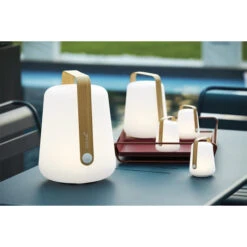Lampe Nomade FERMOB Balad Bamboo H 38 Cm -Jardin Meubles Soldes Boutique 365300 lampe nomade fermob balad h 38 bamboo ambiance 1