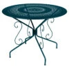 Table De Jardin 4 Personnes FERMOB Montmartre Ø 96 Cm - Bleu Acapulco 1 Table De Jardin 4 Personnes FERMOB Montmartre Ø 96 Cm - Bleu Acapulco -Jardin Meubles Soldes Boutique 377 21 bleu acapulco table oe 96 cm 1