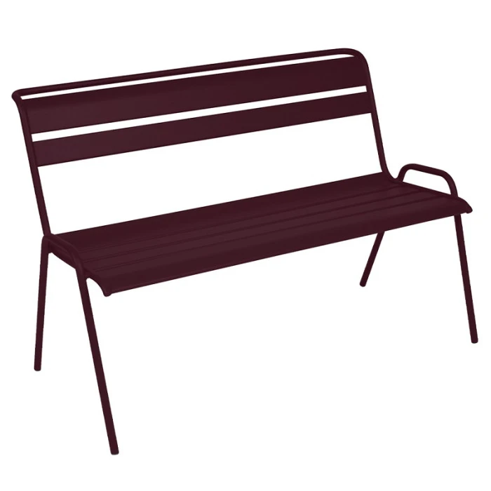 Banc De Jardin FERMOB Monceau - Cerise Noire 3 Banc De Jardin FERMOB Monceau - Cerise Noire
