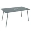 Table De Jardin 6 Personnes FERMOB Monceau 146 X 80 Cm - Gris Orage -Jardin Meubles Soldes Boutique 483126 table jardin fermob monceau 146 80 cm gris orage