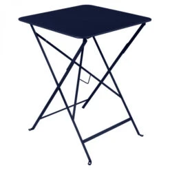 Table De Jardin Pliante 2 Personnes FERMOB Bistro 57 X 57 Cm - Bleu Abysse