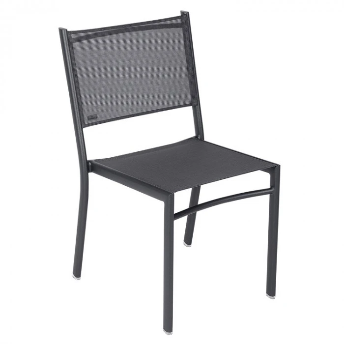 Chaise De Jardin FERMOB Costa - Carbone 3 Chaise De Jardin FERMOB Costa - Carbone