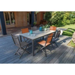 Chaise De Jardin Pliante Alizé Thema -Jardin Meubles Soldes Boutique bavella 180 cafe bambou thema 1