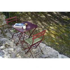 Table De Jardin Pliante 2 Personnes FERMOB Bistro 57 X 57 Cm - Cerise Noire -Jardin Meubles Soldes Boutique bistro cerise noire basics gordes bcj23 sebastien erome min