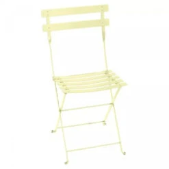 Salon De Jardin Fermob Bistro Ø 60 Cm Citron Givré, 2 Personnes -Jardin Meubles Soldes Boutique bistro chaise metal citron givre 2