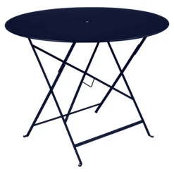 Table De Jardin 4 Personnes FERMOB Bistro Ø 96 Cm - Bleu Abysse