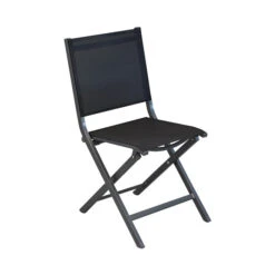 Chaise De Jardin Pliante Alizé Thema -Jardin Meubles Soldes Boutique chaise thema grey noir r 1