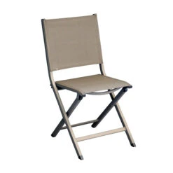 Chaise De Jardin Pliante Alizé Thema -Jardin Meubles Soldes Boutique chaise thema taupe s taupe 1