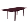 Table De Jardin 8 à 10 Personnes Avec Rallonge FERMOB Costa 160 / 240 X 90 Cm - Cerise Noire -Jardin Meubles Soldes Boutique costa table a rallonges cerise noire