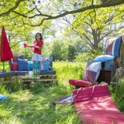 Coussin Décoration MADISON Triangle Blue -Jardin Meubles Soldes Boutique coussin deco triangle madison