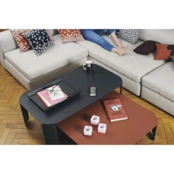 Lot De 3 Photophores FERMOB Cuub - Rouge 14 Lot De 3 Photophores FERMOB Cuub - Rouge -Jardin Meubles Soldes Boutique cuub rouge ambiance fermob 2