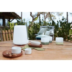 Lot De 3 Photophores FERMOB Cuub - Vert -Jardin Meubles Soldes Boutique cuub vert ambiance fermob 4