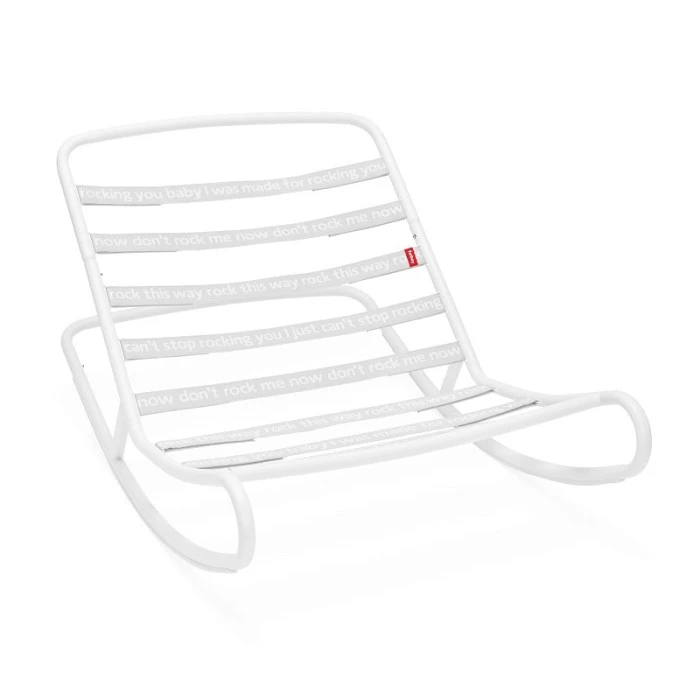 Pack Rocking Chair Rock'n'Roll Gris Clair + Pouf Original Outdoor Océan Fatboy – Image 2