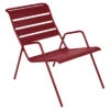 Fauteuil Relax FERMOB Monceau - Piment -Jardin Meubles Soldes Boutique fauteuil bas jardin fermob monceau piment 1