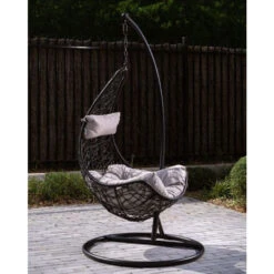 Fauteuil Suspendu Bizzotto Amirantes - Noir -Jardin Meubles Soldes Boutique fauteuil bizzotto amirantes noir 4