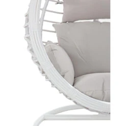 Fauteuil Œuf Suspendu Bizzotto Torres - Blanc -Jardin Meubles Soldes Boutique fauteuil bizzotto torres blanc 5