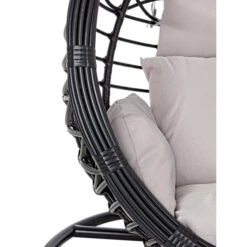 Fauteuil Œuf Suspendu Bizzotto Torres - Noir -Jardin Meubles Soldes Boutique fauteuil bizzotto torres noir 4